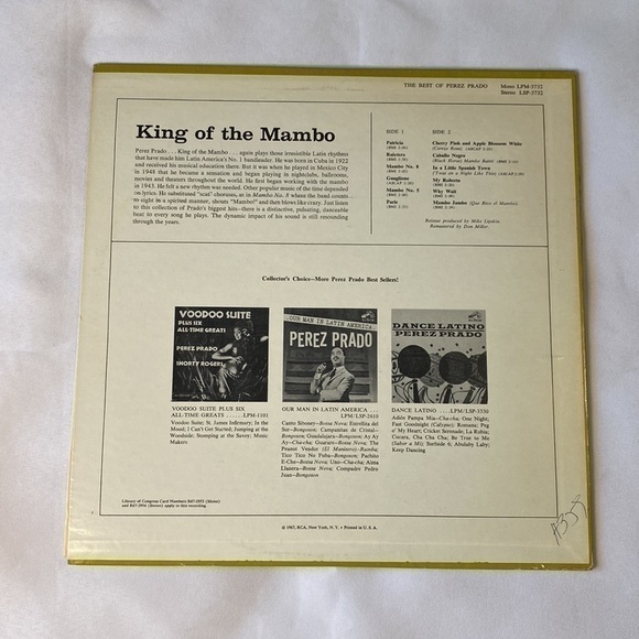 PEREZ PRADO AND HIS ORCHESTRA VINYL RECORD ✨✨✨ - Picture 2 of 6
